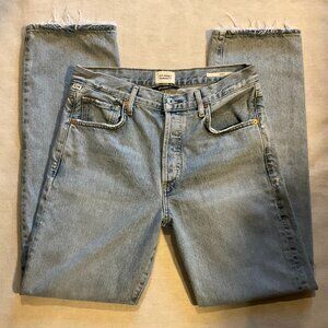 Citizens Of Humanity Emery Premium Vintage Long Relaxed Straight Jeans, Sz 27